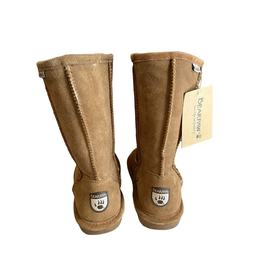 Bearpaw Emma Short Winter Boots Hickory Brown 7
